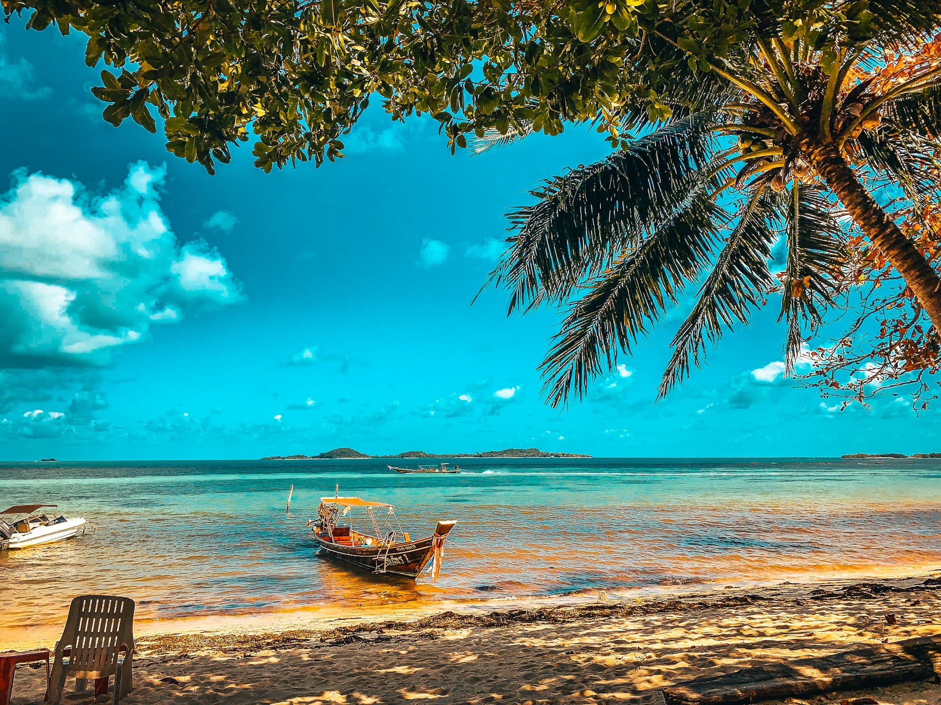 Palmenstrand auf Koh Samui, Thailand